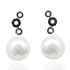 Foto de 22-110626 - *OFERTA* PENDIENTES PLATA CIRCONITA B-N PERLA 27MM
