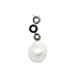 Foto de 22-110626 - *OFERTA* PENDIENTES PLATA CIRCONITA B-N PERLA 27MM