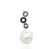 Foto de 22-110664 - *OFERTA* COLGANTE PLATA CIRCONITA B-N PERLA 32MM