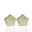 Foto de 25-0237D - PENDIENTES PLATA FLOR CIRCONITA DORADOS 8MM