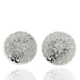 Foto de 29-19886 - *OFERTA* PENDIENTES PLATA MANDALA NÁCAR 12MM