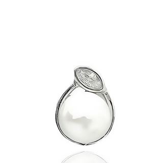Foto de 43-3432 - *OFERTA* COLGANTE PLATA PERLA CIRCONITA 12MM