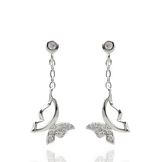 Foto de 25-1445 - PENDIENTES PLATA MARIPOSA CIRCONITA 20MM