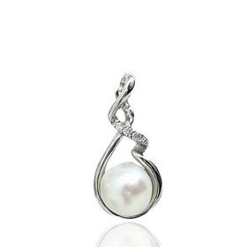 Foto de 43-3458 - *OFERTA* COLGANTE PLATA PERLA CIRCONITA 23MM