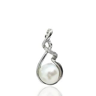 Foto de 43-3458 - *OFERTA* COLGANTE PLATA PERLA CIRCONITA 23MM