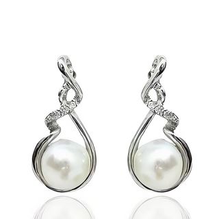 Foto de 43-3139 - *OFERTA* PENDIENTES PLATA PERLA CIRCONITA 20MM