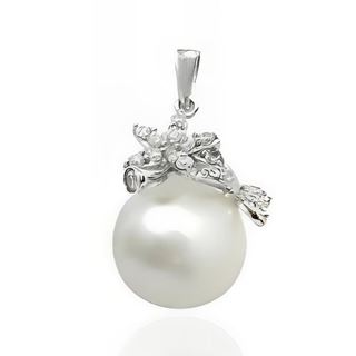Foto de 22-110072 - *OFERTA* COLGANTE PLATA PERLA CIRCONITA 14MM