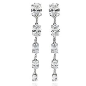 Foto de 25-0462 - PENDIENTES PLATA LARGOS CIRCONITA 43MM