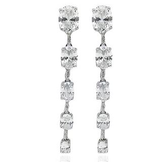 Foto de 25-0462 - PENDIENTES PLATA LARGOS CIRCONITA 43MM