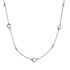 Foto de 25-0068-1G - GARGANTILLA PLATA CORAZONES 7MM - CIRCONITA 3MM 42CM (ALARGADOR 3CM)