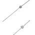 Foto de 25-0141G - GARGANTILLA PLATA FLORES CIRCONITA 90CM