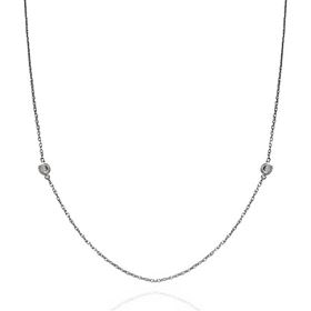 Foto de 25-0244 - GARGANTILLA PLATA DOS CIRCONITAS 5MM 45CM