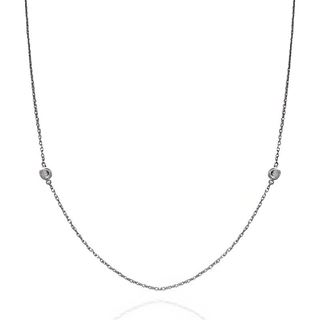 Foto de 25-0244 - GARGANTILLA PLATA DOS CIRCONITAS 5MM 45CM