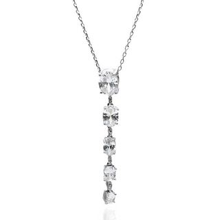 Foto de 25-0462G - GARGANTILLA PLATA CIRCONITA 43MM 42CM (ALARGADOR 3CM)