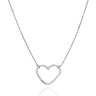 Foto de 25-100039-15G - GARGANTILLA PLATA CORAZÓN 15MM 45CM
