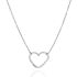 Foto de 25-100039-15G - GARGANTILLA PLATA CORAZÓN 15MM 45CM