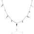 Foto de 25-1356G - GARGANTILLA PLATA PINCHOS 10MM CIRCONITAS 2.5MM 40CM (ALARGADOR 3CM) 