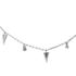 Foto de 25-1356G - GARGANTILLA PLATA PINCHOS 10MM CIRCONITAS 2.5MM 40CM (ALARGADOR 3CM) 