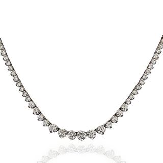 Foto de 25-196G - GARGANTILLA PLATA CIRCONITA 5MM DISMINUCIÓN 42CM