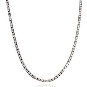 Foto de 25-198G - GARGANTILLA PLATA CIRCONITA 2.5MM 42CM