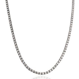 Foto de 25-198G - GARGANTILLA PLATA CIRCONITA 2.5MM 42CM