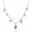 Foto de 25-1995G - GARGANTILLA PLATA 7 MOTIVOS CIRCONITA 42CM (ALARGADOR 3CM)
