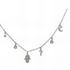 Foto de 25-1995G - GARGANTILLA PLATA 7 MOTIVOS CIRCONITA 42CM (ALARGADOR 3CM)