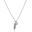 Foto de 25-19G - GARGANTILLA PLATA PERLA 8MM PLUMA 22MM 42CM (ALARGADOR 3CM)