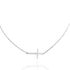 Foto de 25-2113G - GARGANTILLA PLATA CRUZ CIRCONITA 20MM 42CM (ALARGADOR 3CM)