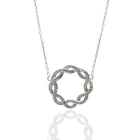 Foto de 25-557G - GARGANTILLA PLATA CIRCONITA 20MM 41.5CM (ALARGADOR 3CM)