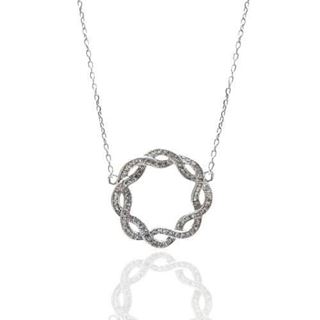 Foto de 25-557G - GARGANTILLA PLATA CIRCONITA 20MM 41.5CM (ALARGADOR 3CM)