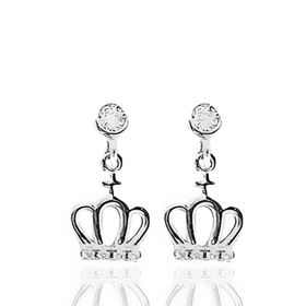 Foto de 25-0777 - PENDIENTES PLATA CORONA CIRCONITA 15MM 