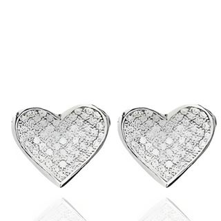 Foto de 25-0523P - PENDIENTES PLATA CORAZÓN CIRCONITA 11MM