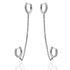 Foto de 25-2048 - PENDIENTES PLATA CRIOLLA CIRCONITA 11MM CADENA 70MM 