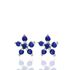 Foto de 25-0446A - PENDIENTES PLATA FLOR CIRCONITA AZUL 6MM