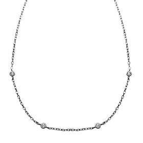 Foto de 25-0054T - TOBILLERA PLATA CHATONES 3MM 26CM