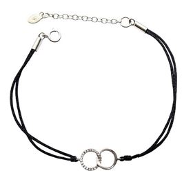 Foto de 25-0719 - *OFERTA* PULSERA PLATA CÍRCULOS 10MM 17CM (ALARGADOR 3.5CM)
