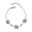 Foto de 25-1093 - PULSERA PLATA TRÉBOLES NÁCAR 10MM 16CM (ALARGADOR 3.5CM)