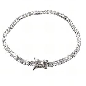 Foto de 25-0092 - PULSERA PLATA RIVIERE CIRCONITA 3.5MM 17CM