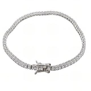 Foto de 25-0092 - PULSERA PLATA RIVIERE CIRCONITA 3.5MM 17CM
