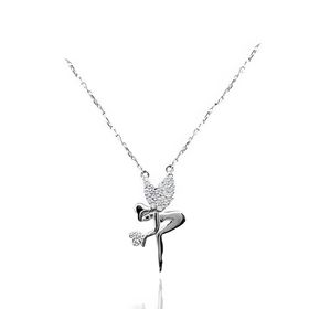 Foto de 38-280G - GARGANTILLA PLATA HADA CIRCONITA 21MM 45CM