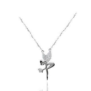 Foto de 38-280G - GARGANTILLA PLATA HADA CIRCONITA 21MM 45CM