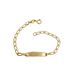 Foto de 9K88-001 - PULSERA BEBÉ PLACA BILBAO 2.6MM 12.5CM (PLACA 4X20MM) 9K**