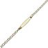 Foto de 9K88-H09 - PULSERA BEBÉ HUNGARINA 2.4MM (PLACA 4.5X20MM) 11.5CM 9K**