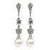 Foto de 13-7055P - PENDIENTES PERLA CIRCONITA 40MM PRESIÓN O.B. 18K 