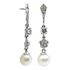 Foto de 13-7055P - PENDIENTES PERLA CIRCONITA 40MM PRESIÓN O.B. 18K 