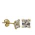 Foto de 05-1669 - PENDIENTES CIRCONITA 6X6MM 18K**