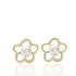 Foto de 9K30-583 - PENDIENTES FLOR PERLA 6MM 9K**