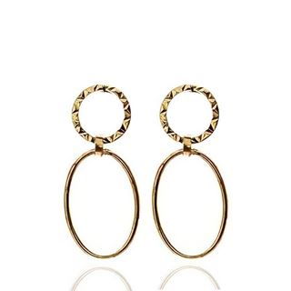 Foto de 9K30-392 - PENDIENTES LARGOS LAPIDADOS 22MM 9K**