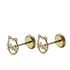 Foto de 51-3624 - PENDIENTES GATO 6MM 18K**
